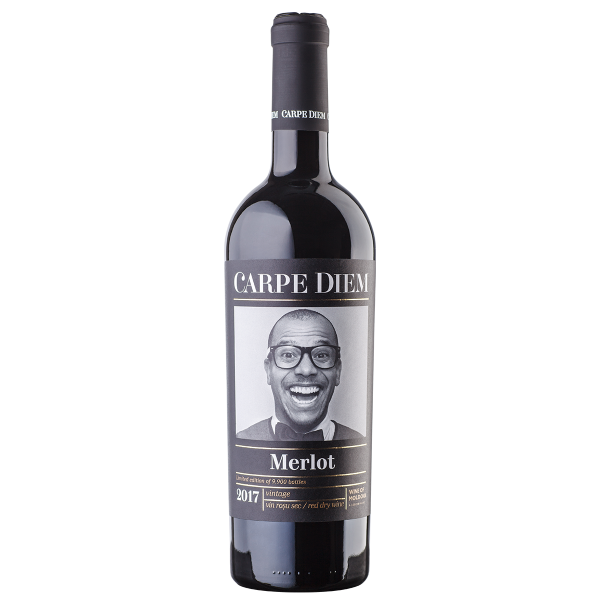 Carpe Diem Merlot vin rosu sec 0,75 litri, 14,5% alcool, recolta 2017