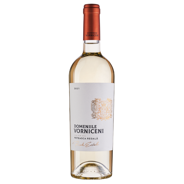 Divus Domeniile Vorniceni Feteasca Regala vin alb sec 0,75 litri, 13,5% alcool, recolta 2021