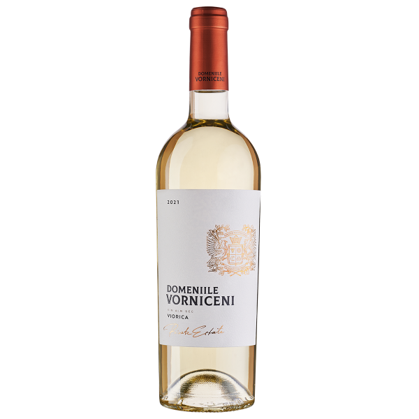 Divus Domeniile Vorniceni Viorica vin alb sec 0,75 litri, 13% alcool, recolta 2021
